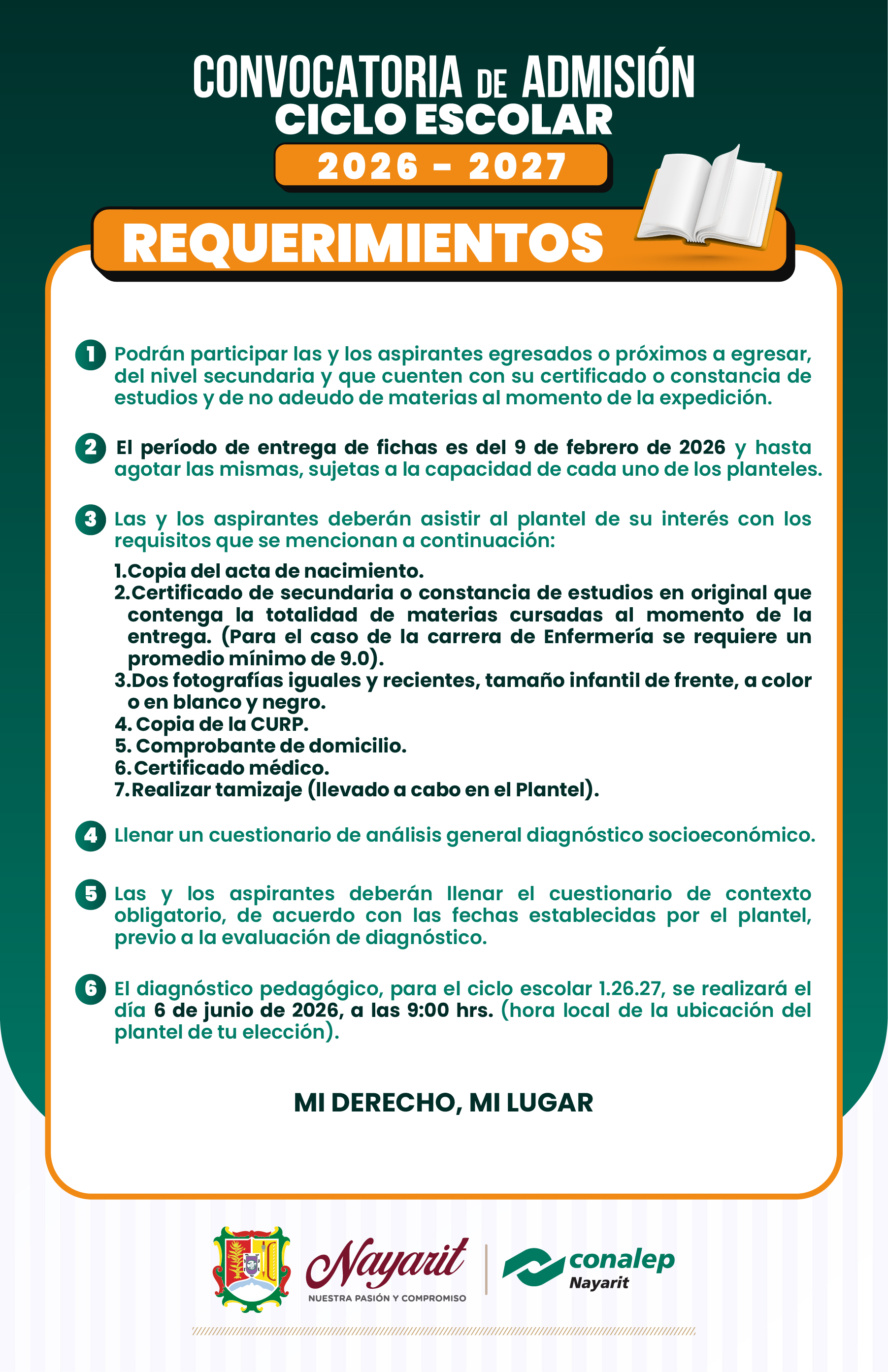 Requisitos de admisi&oacute;n